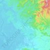 Ekondo-Titi topographic map, elevation, terrain