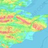 Kent topographic map, elevation, terrain