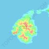 Feni Islands topographic map, elevation, terrain