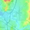 Pialligo topographic map, elevation, terrain