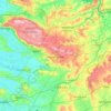 Mendip topographic map, elevation, terrain