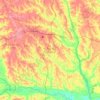 Toombs County topographic map, elevation, terrain