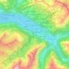 Meiringen topographic map, elevation, terrain