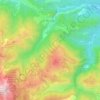 Montségur topographic map, elevation, terrain