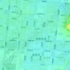 城关社区 topographic map, elevation, terrain