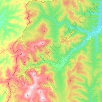 Приисковый сельсовет topographic map, elevation, terrain