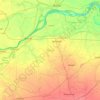 Buxar topographic map, elevation, terrain