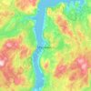 Murmansk topographic map, elevation, terrain