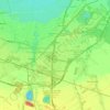 Candiac topographic map, elevation, terrain
