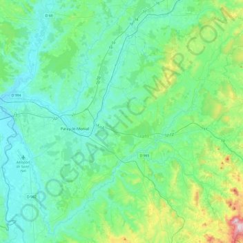 L'Arconce topographic map, elevation, terrain