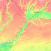 Каховское водохранилище topographic map, elevation, terrain