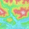 Treffen am Ossiacher See topographic map, elevation, terrain