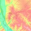 Adams County topographic map, elevation, terrain