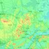 Chuzhou topographic map, elevation, terrain