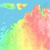 Ivujivik (Land) topographic map, elevation, terrain