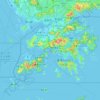 New Territories topographic map, elevation, terrain