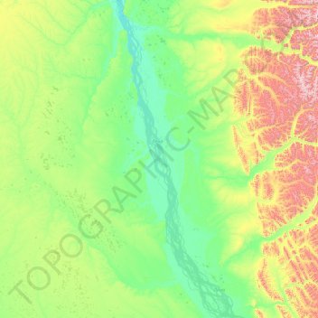Линдинский наслег topographic map, elevation, terrain