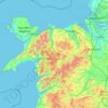 North Wales topographic map, elevation, terrain