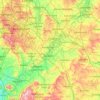 Warwickshire topographic map, elevation, terrain