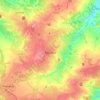 Kadiivka topographic map, elevation, terrain