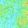 Osan-si topographic map, elevation, terrain