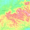 Mandacaru topographic map, elevation, terrain