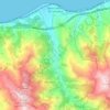 Santo Stefano di Camastra topographic map, elevation, terrain