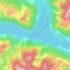 Muchalat Lake topographic map, elevation, terrain