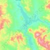 Presa El Novillo topographic map, elevation, terrain