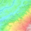 Dinami topographic map, elevation, terrain