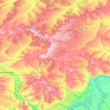 Шуваевский сельсовет topographic map, elevation, terrain