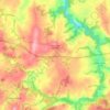 Plounévez-Moëdec topographic map, elevation, terrain