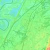 Echt topographic map, elevation, terrain