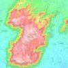 KOLLI HILLS topographic map, elevation, terrain