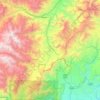 Cosanga topographic map, elevation, terrain