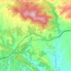 Palheiros topographic map, elevation, terrain