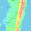 Bontoharu topographic map, elevation, terrain