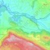 Sicignano degli Alburni topographic map, elevation, terrain