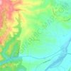 Grose Wold topographic map, elevation, terrain