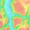 Grenier-Montgon topographic map, elevation, terrain