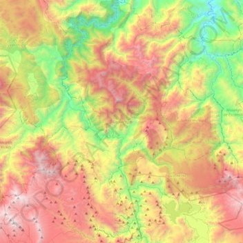 Tlahuiltepa topographic map, elevation, terrain