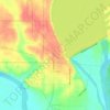 Langley topographic map, elevation, terrain