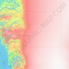Qeqqata topographic map, elevation, terrain