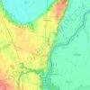 Lebus topographic map, elevation, terrain