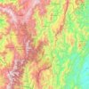 Zamora Chinchipe topographic map, elevation, terrain