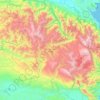 Pegunungan Arfak topographic map, elevation, terrain