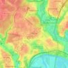 район Митино topographic map, elevation, terrain
