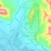 Chos Malal topographic map, elevation, terrain
