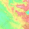 Eungella Dam topographic map, elevation, terrain