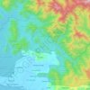 Kota Bahagia topographic map, elevation, terrain